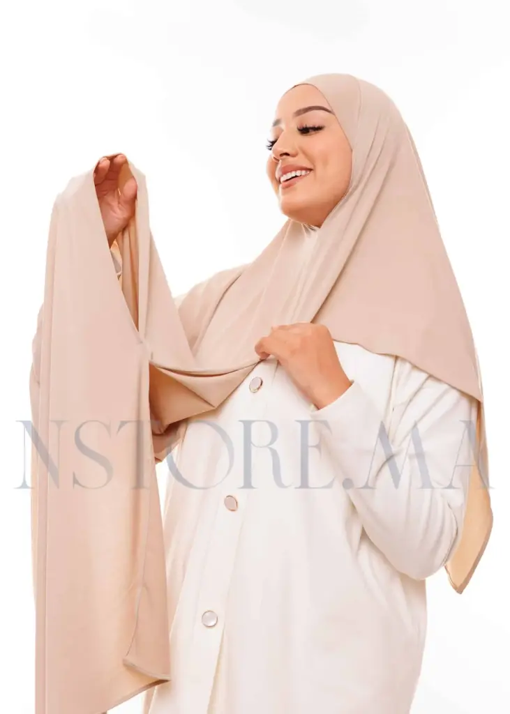 [PN-35504] شال مزدوج - ترابي فاتح
