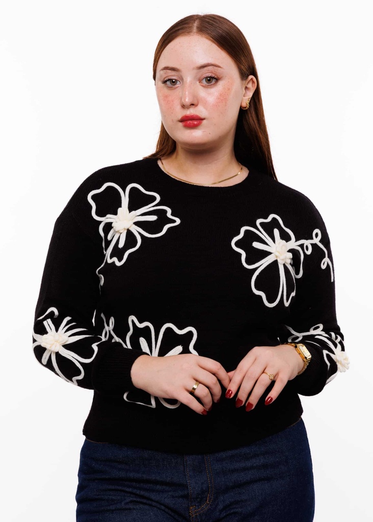 [PULLEN-PRD16326-VAR001] سترة صوفية - F2211 (أسود, L/XL)