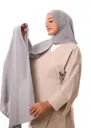 شال مزدوج - رمادي