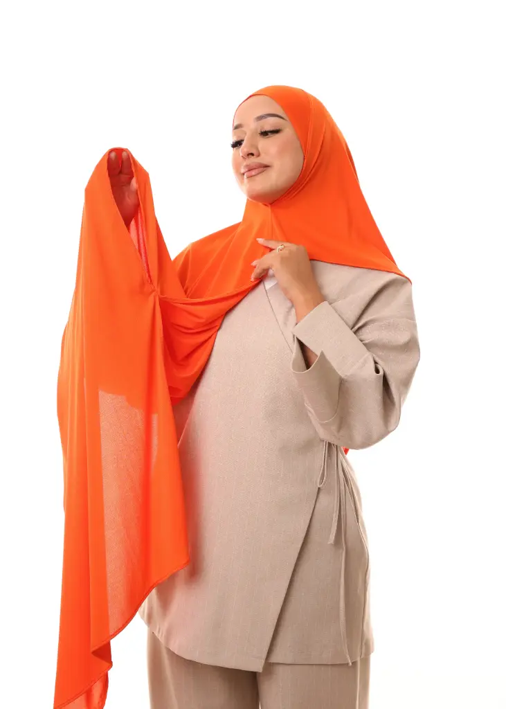 [PN-31419] شال مزدوج - برتقالي