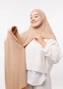 شال مزدوج - بيج داكن