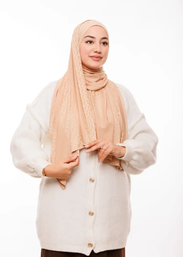 [PN-44430] Châle Kashkha - Beige