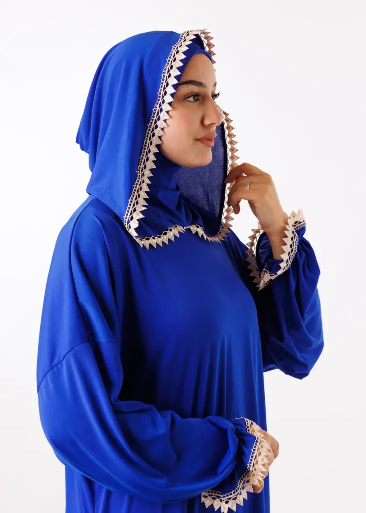 [PRD16778-1] Prayer Abaya [ with Ninja Undercap ] - Royal Blue