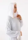 Abaya de Prière [ avec Bonnet Ninja ] - Blanc