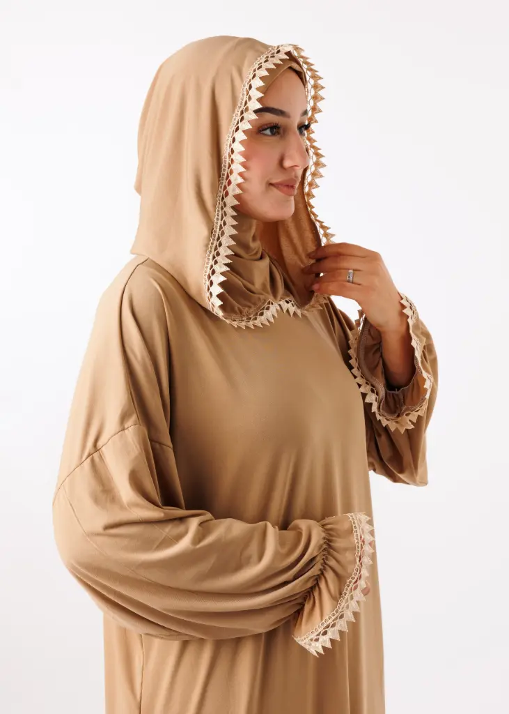عباية صلاة [ بالبوني نينجا ] - بيج داكن