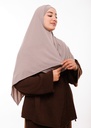 شال مزدوج - بيج رمادي