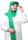 شال بالقبعة - أخضر ملكي