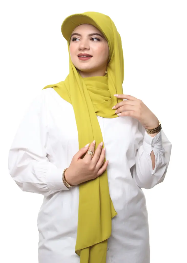 شال بالقبعة - أخضر فاتح