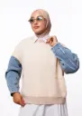 سترة صوفية بأكمام جينز - JS101