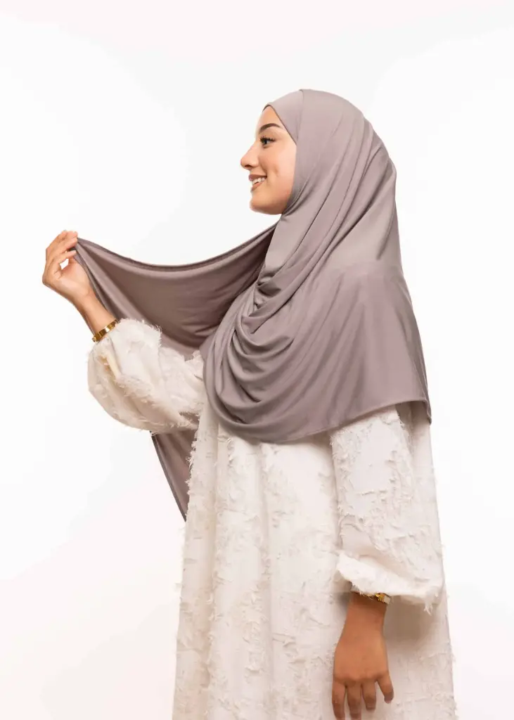 [PN-60086] شال مزدوج - رمادي داكن