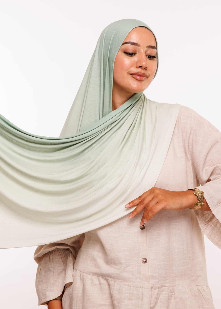 [PN-55765] شال ليكرا ديڭرادي - أخضر باستيل
