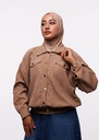 Pull féminin en tissu pana - X5633