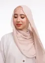 شال كريب حريري بالبوني "النينجا" - رمادي نيود