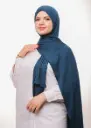 شال ليكرا سهل الاستعمال  - أزرق بترولي
