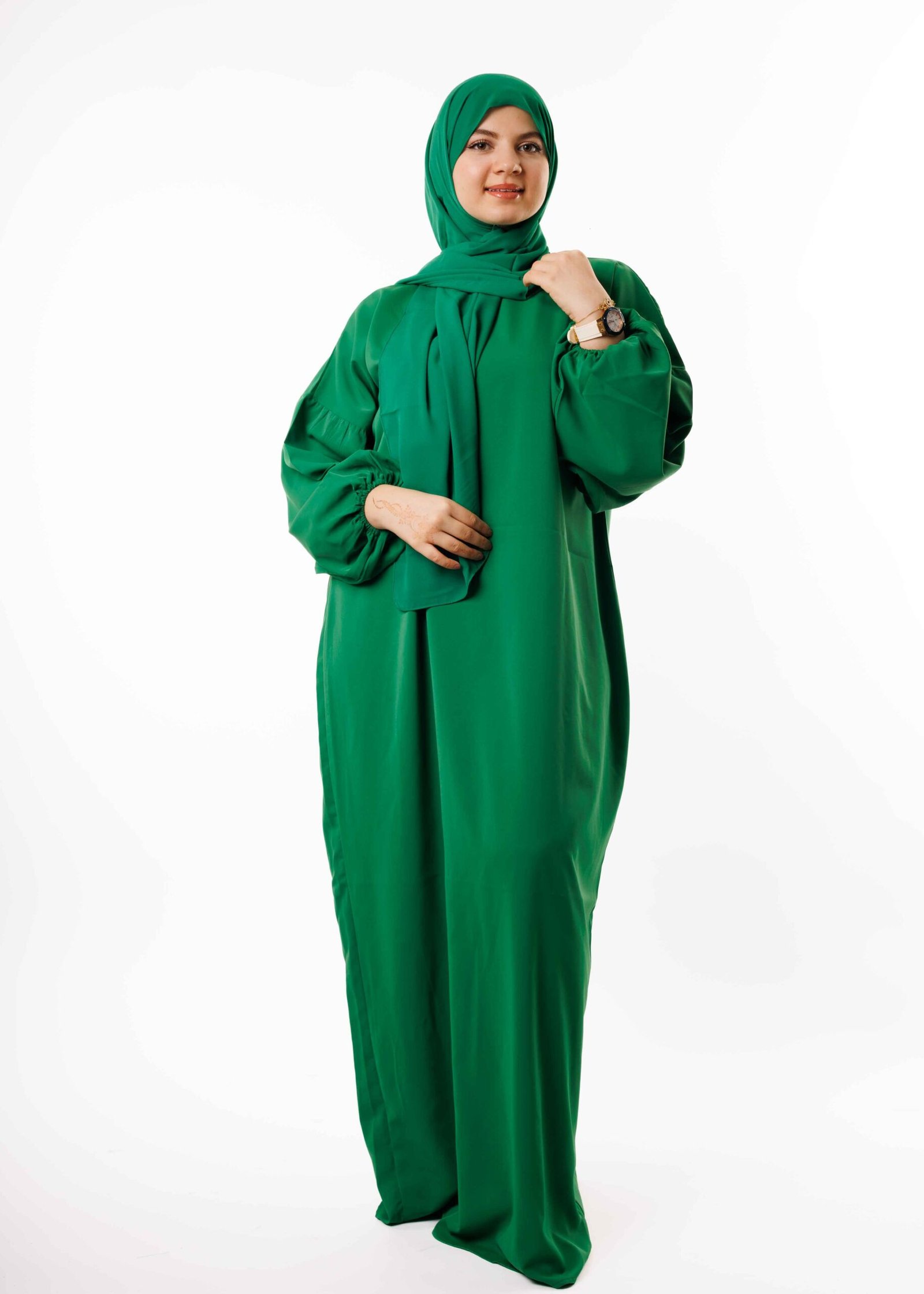 عباية الصلاة والإستعمال اليومي - أخضر ملكي -
