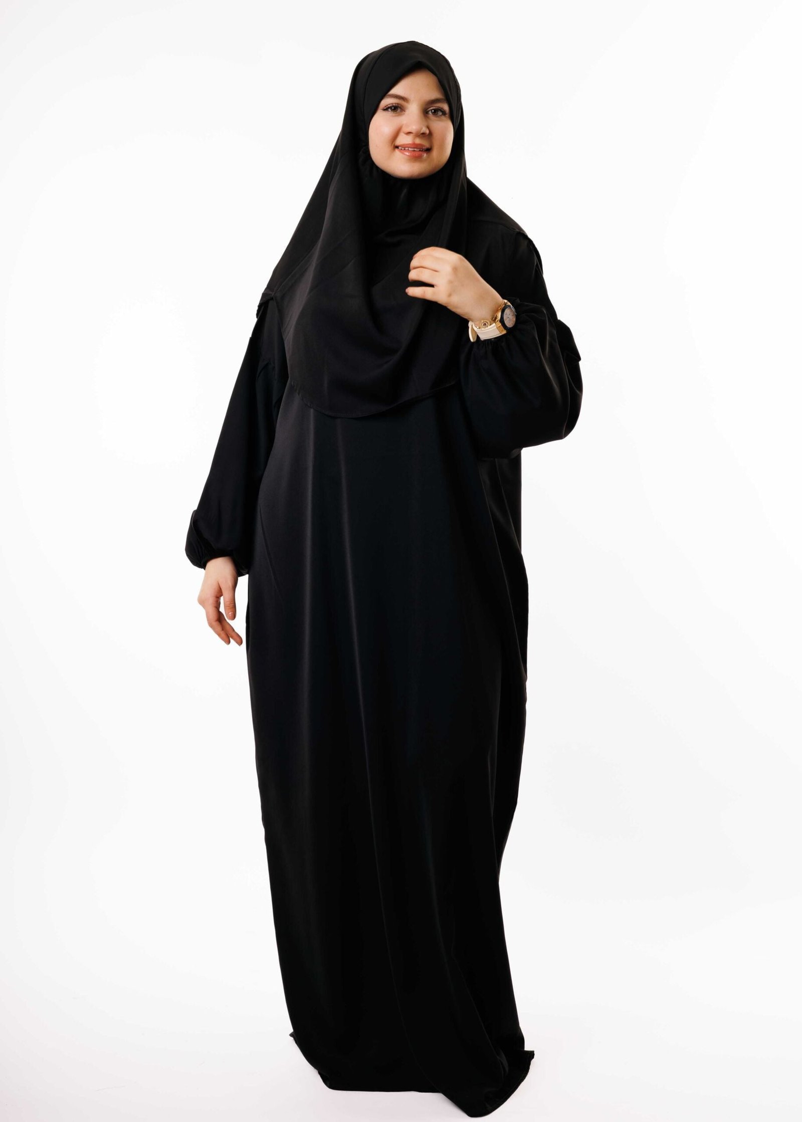 عباية الصلاة والإستعمال اليومي - أسود -