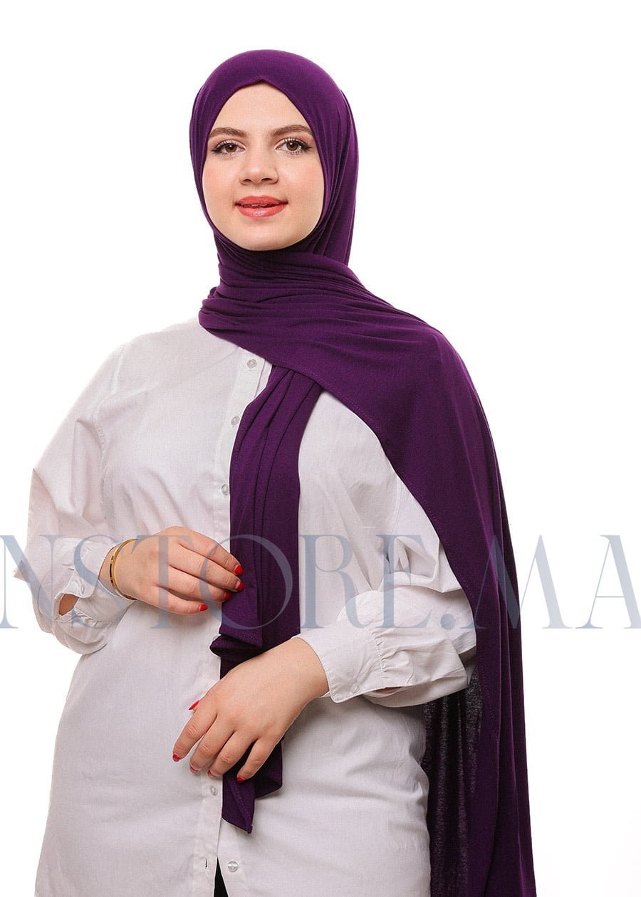 شال ليكرا سهل الإستعمال - بنفسجي غامق -