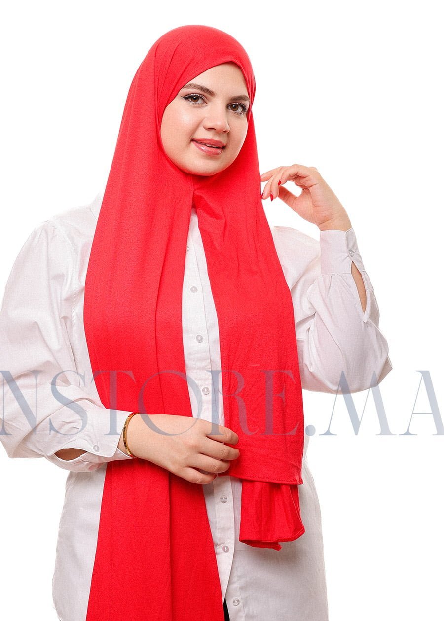 شال ليكرا سهل الإستعمال - أحمر -