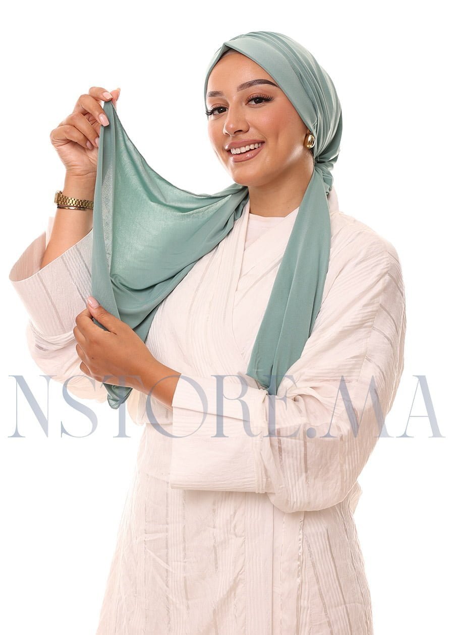 تربان يربط من الخلف أخضر مائي