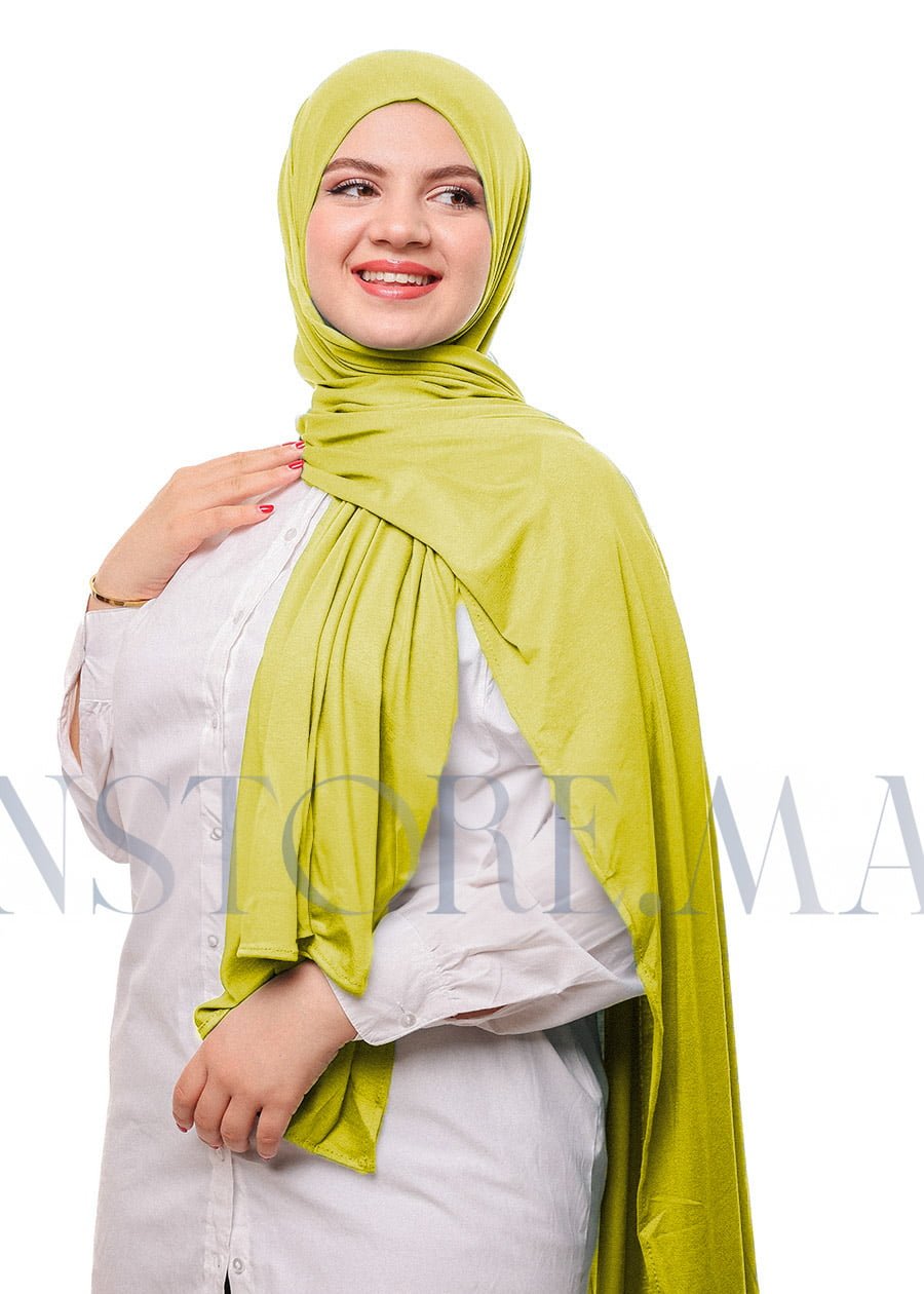 شال ليكرا سهل الإستعمال - أصفر موطارد -