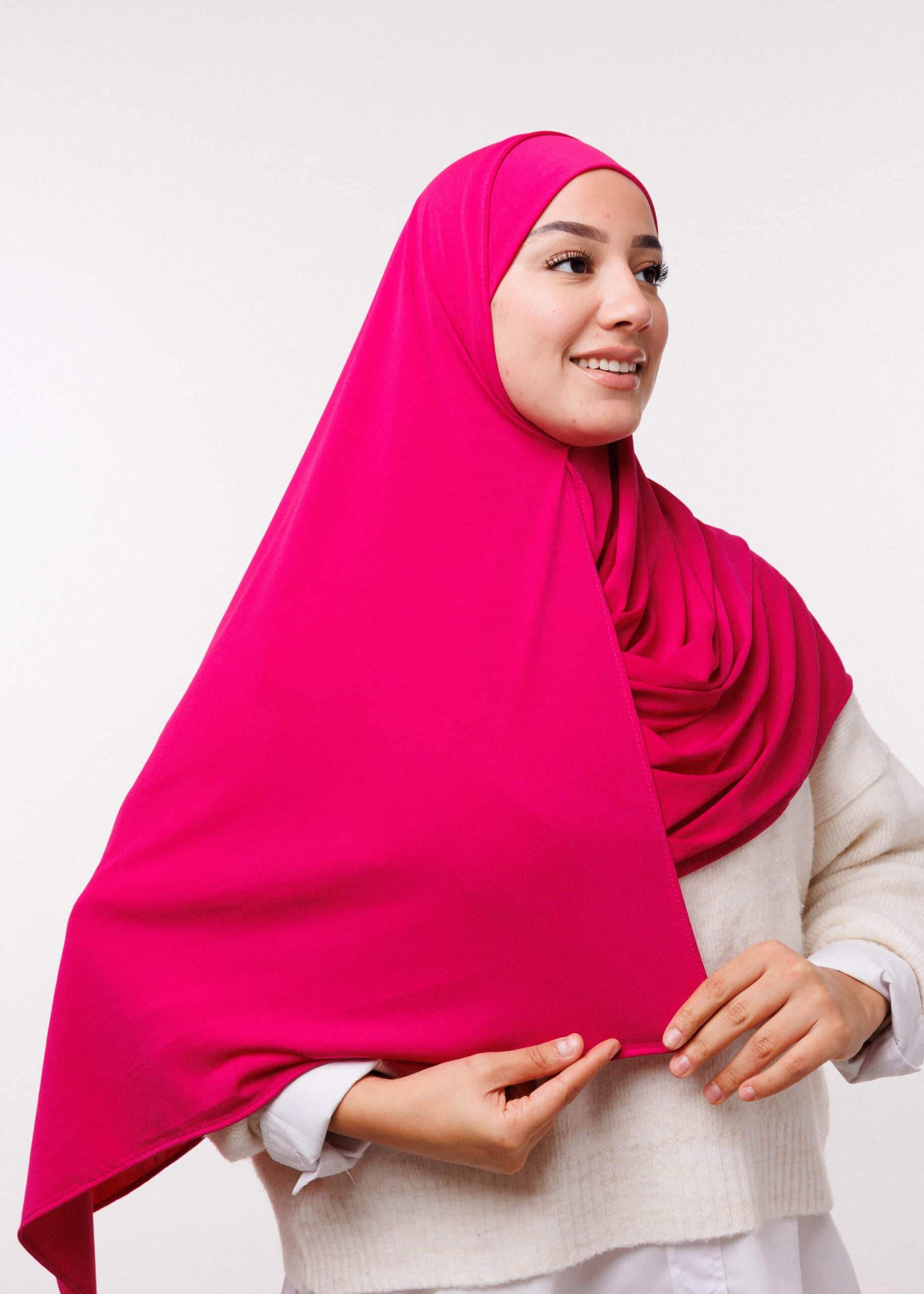 شال مزدوج - فوشيا