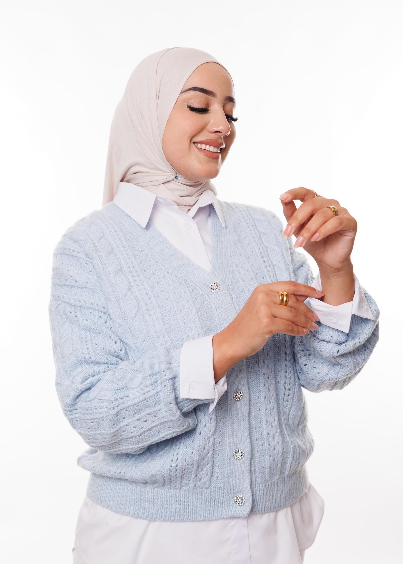 سترة صوفية مخرمة