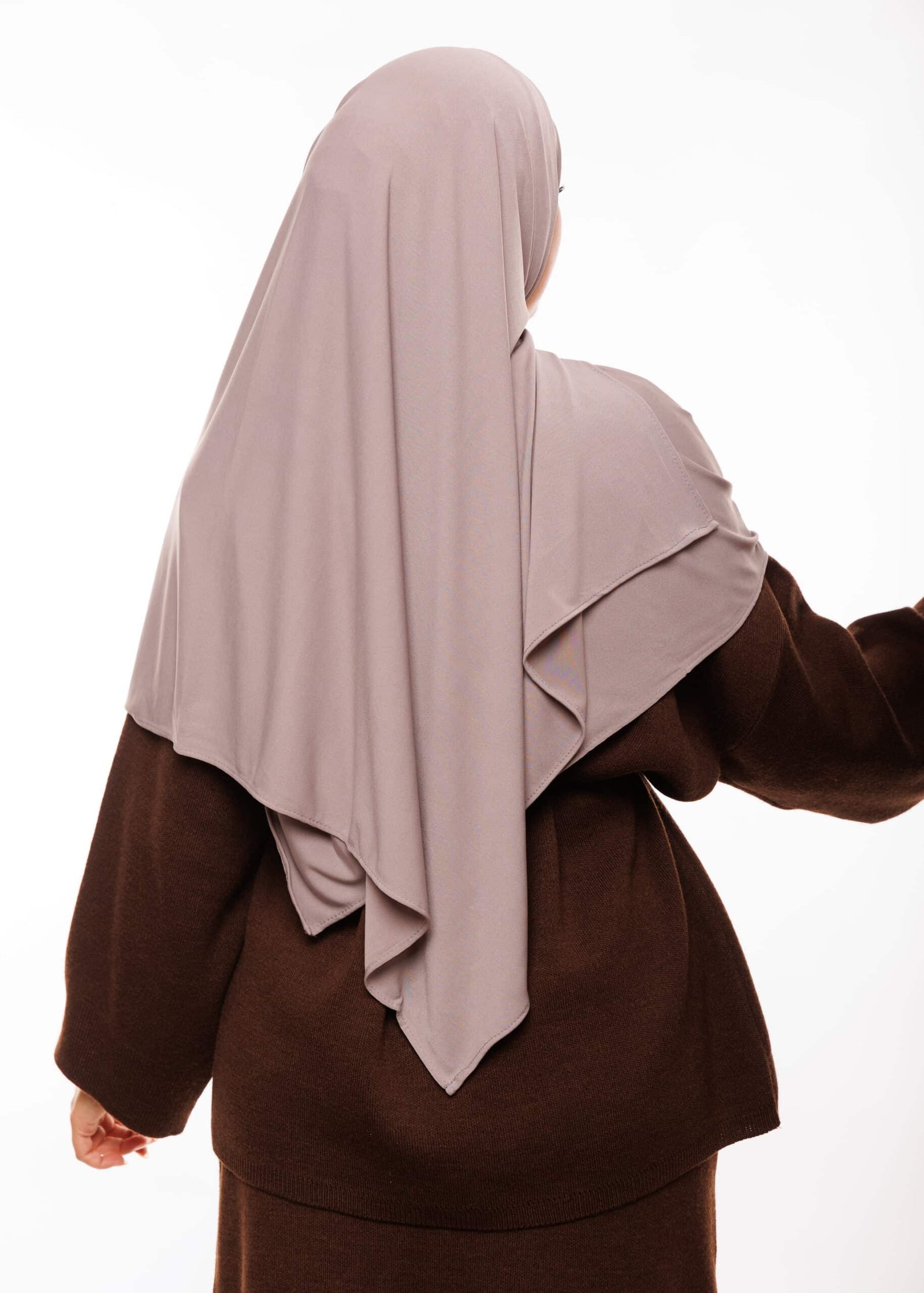 شال مزدوج - بيج رمادي -