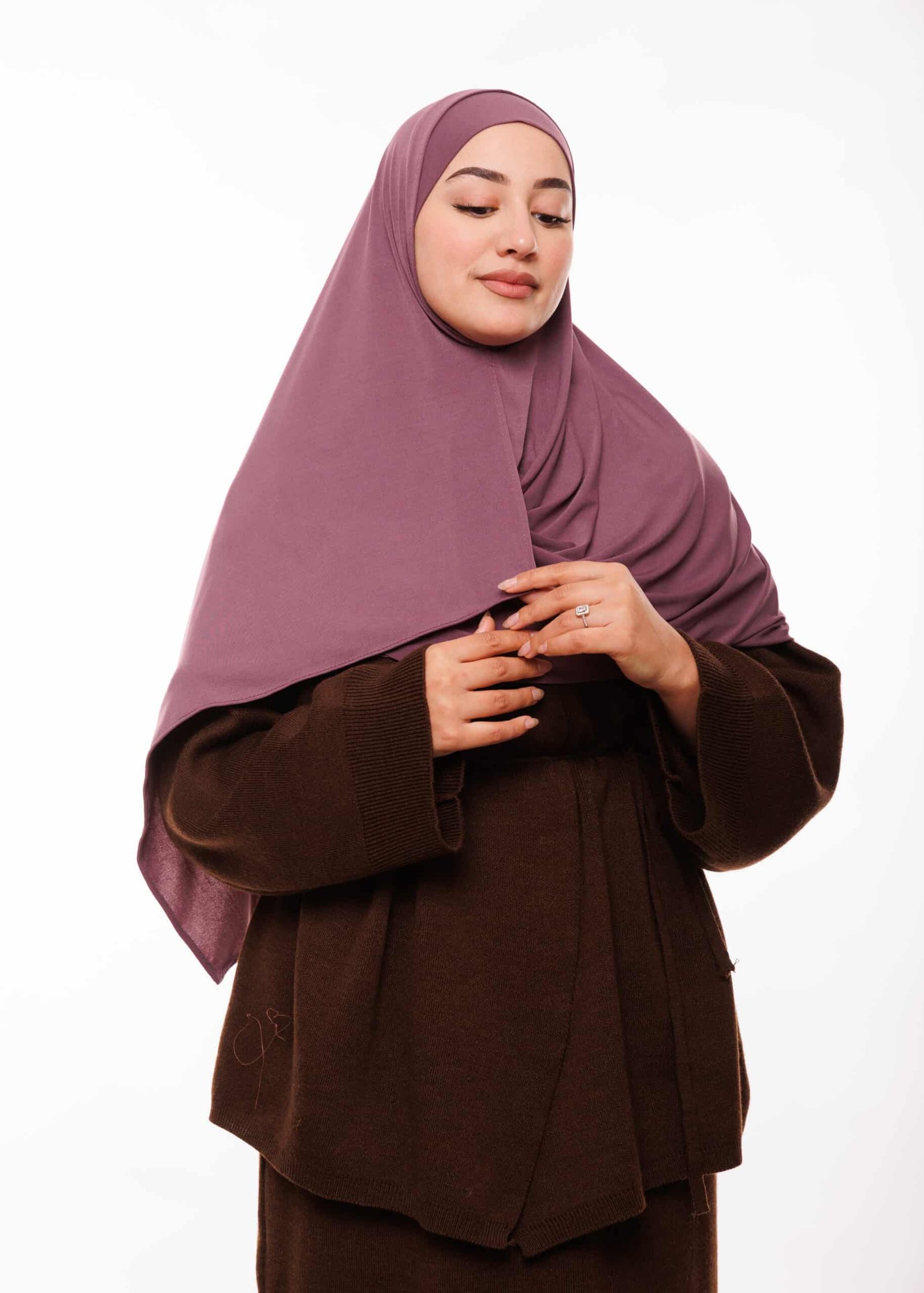 شال مزدوج - بنفسجي داكن -