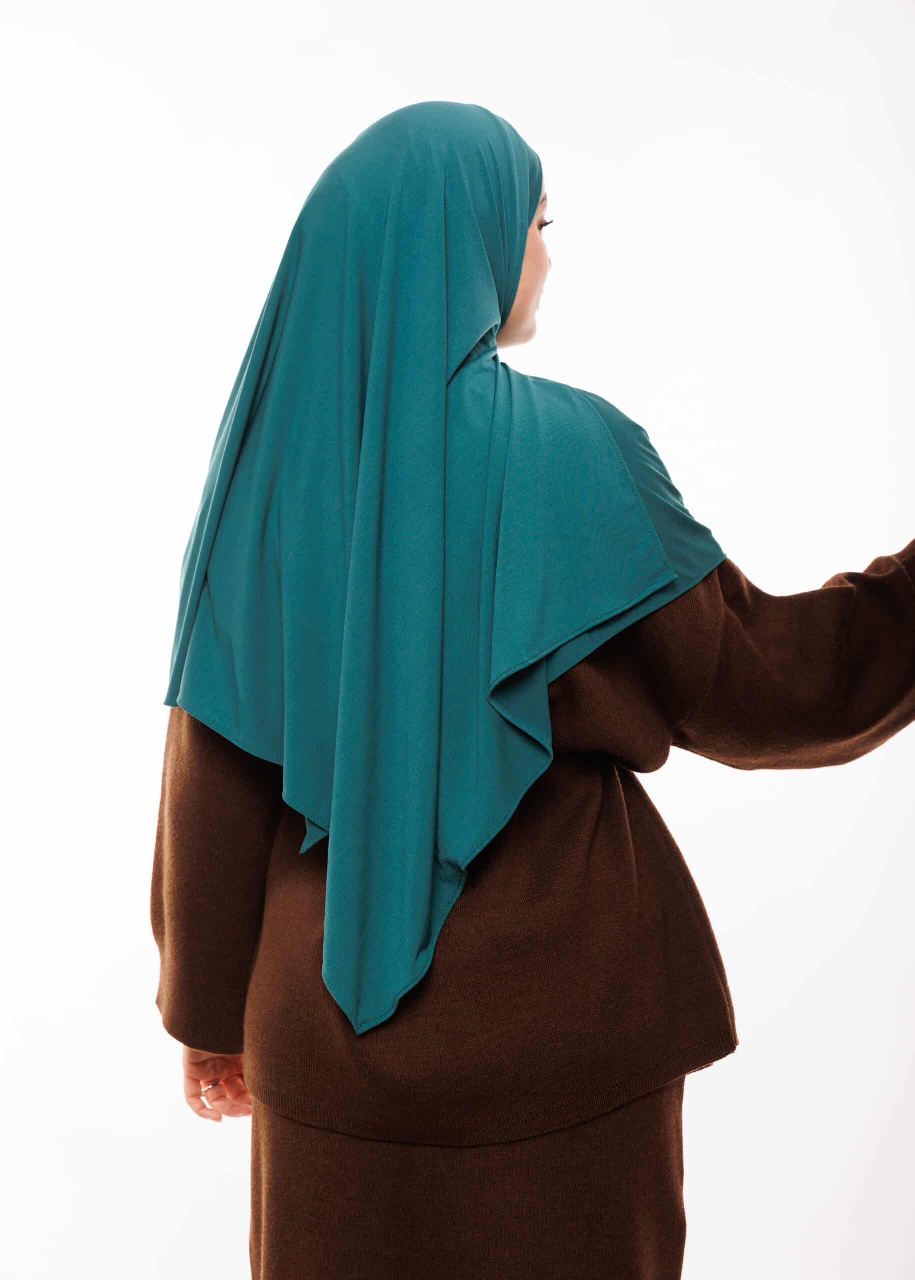 شال مزدوج - أخضر فيروزي -