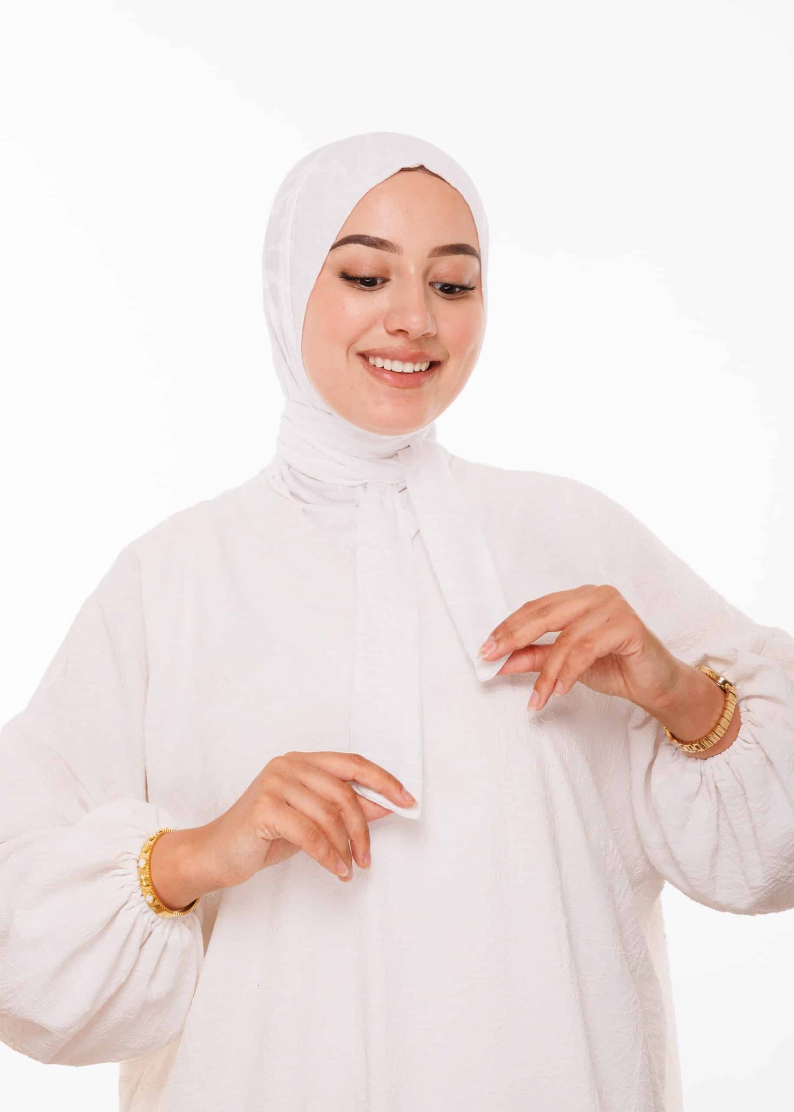طبقية فخمة - أبيض