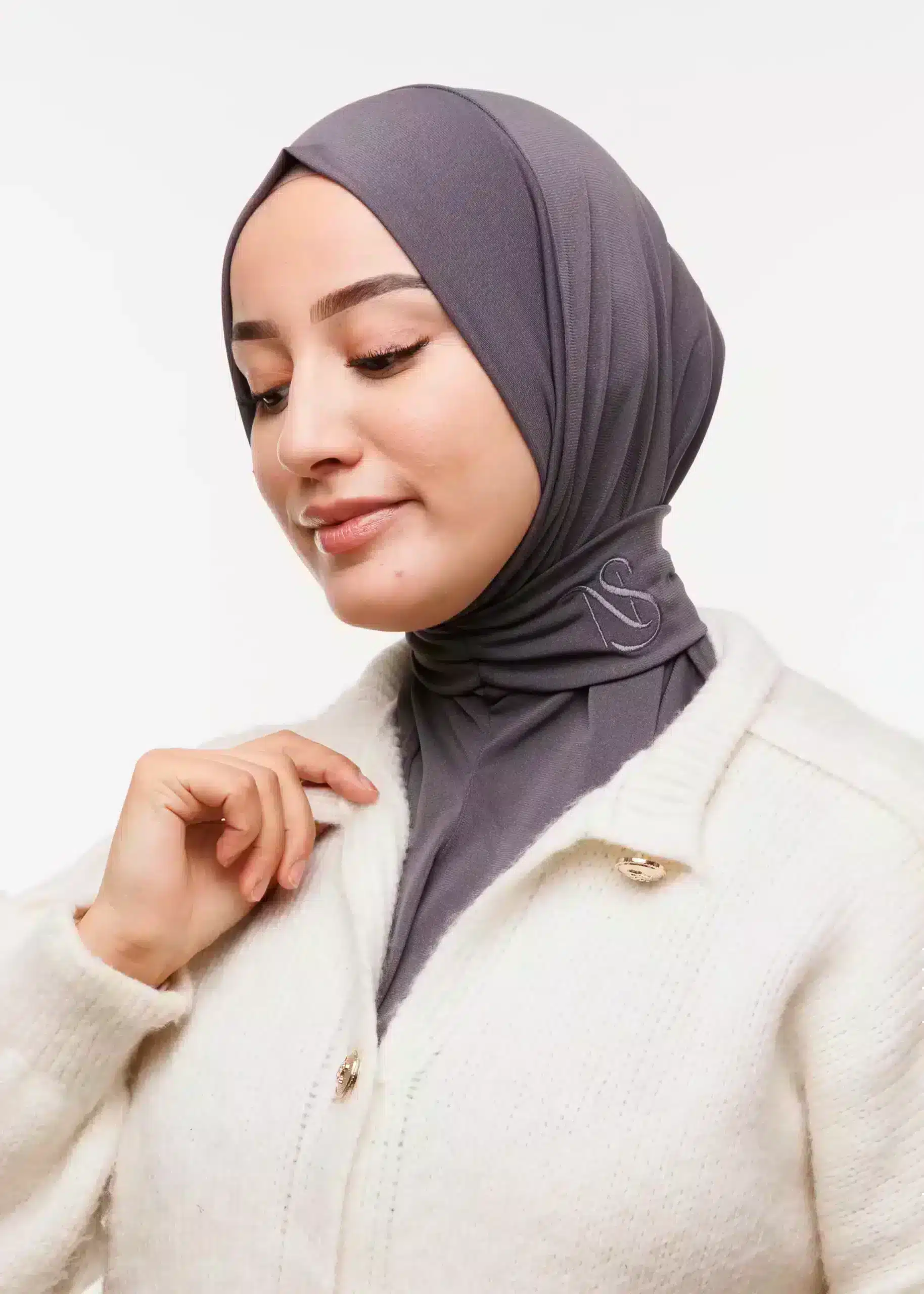 طبقية جيرسي - رمادي داكن جدا