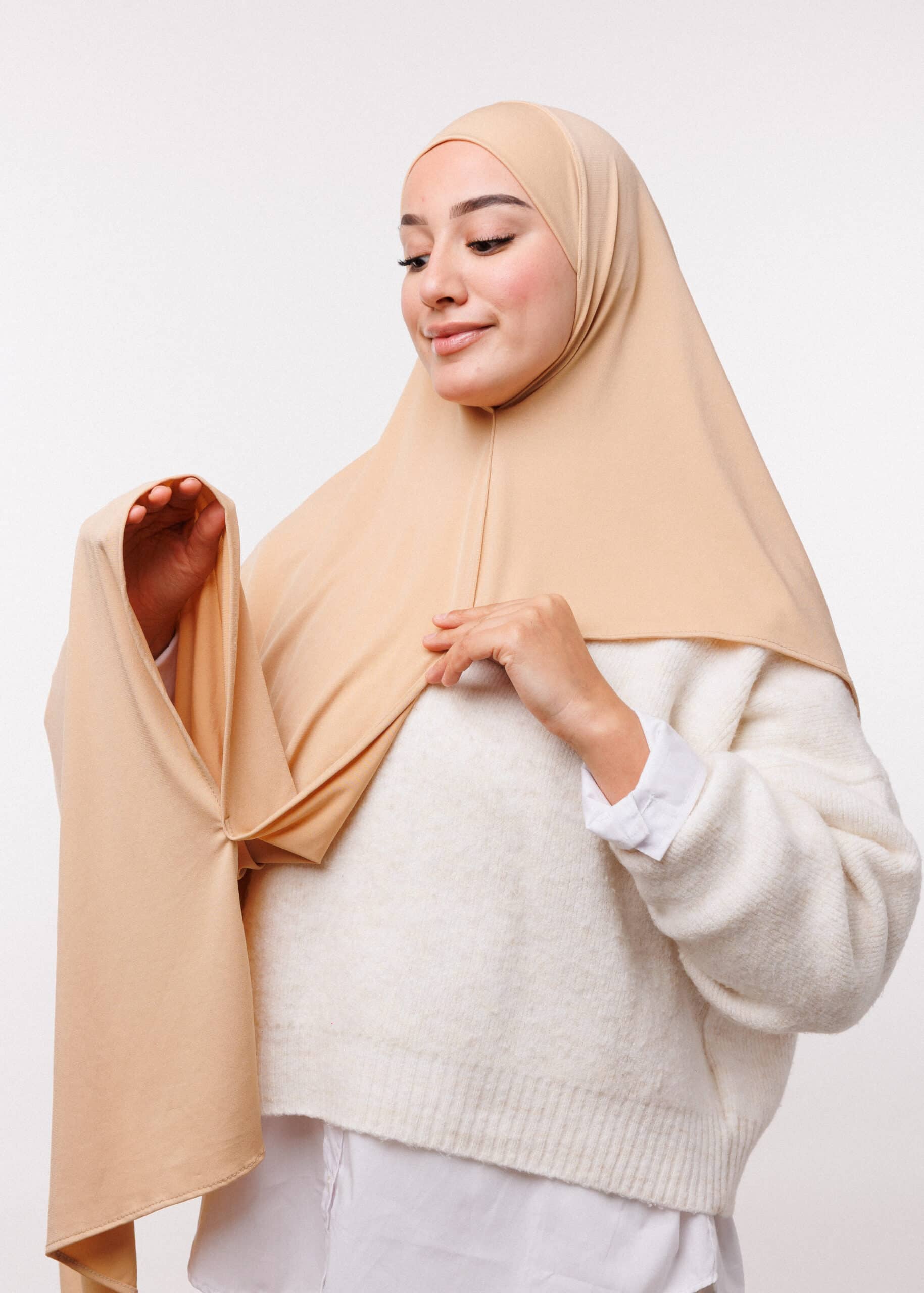 شال مزدوج - بيج