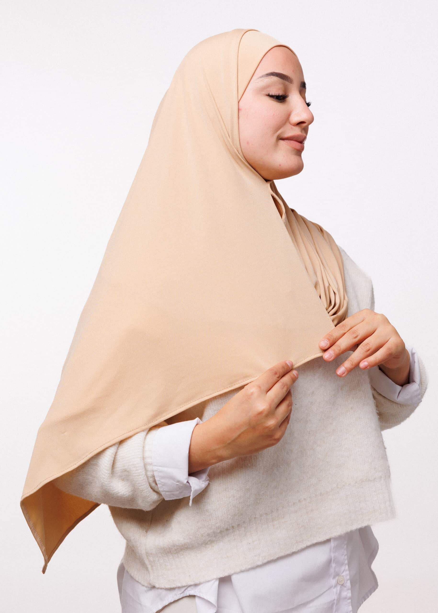 شال مزدوج - بيج