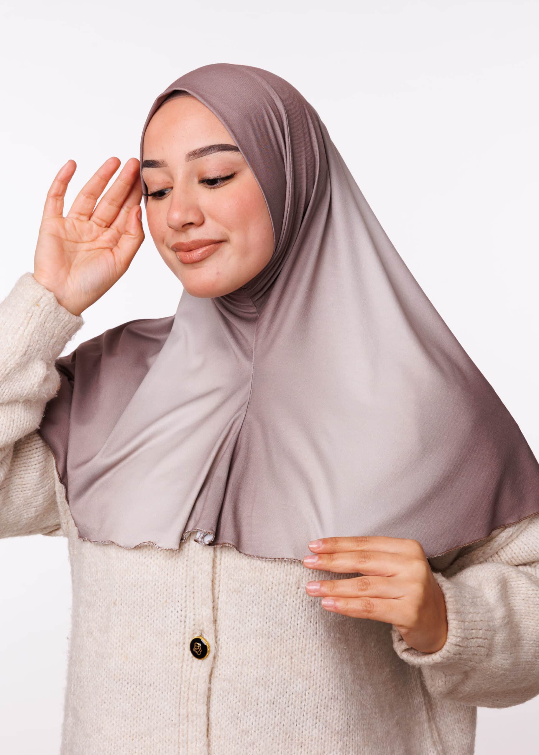 طبقية جيرسي ديڭرادي - بيج رمادي داكن