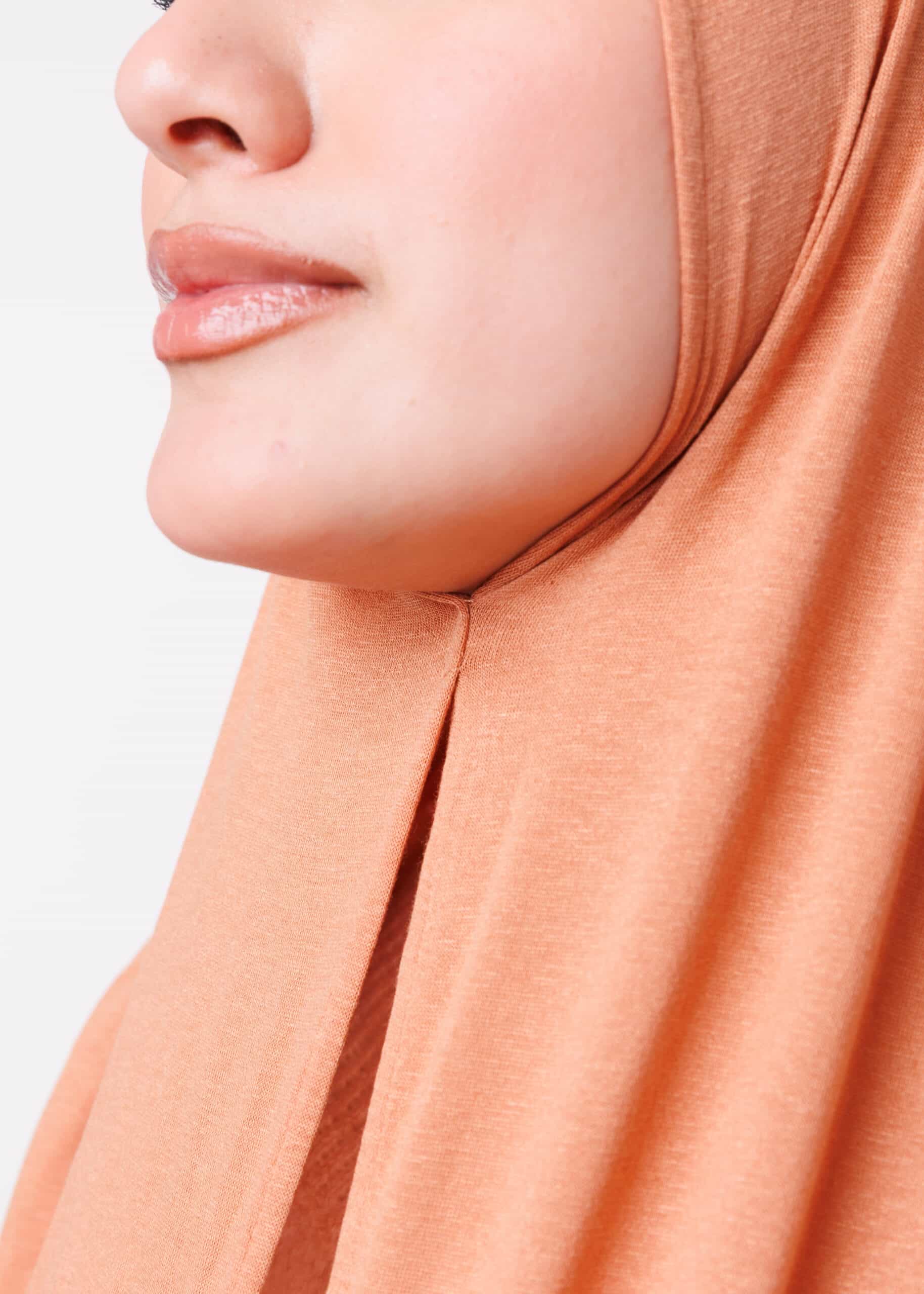 شال ليكرا - برتقالي باستيل