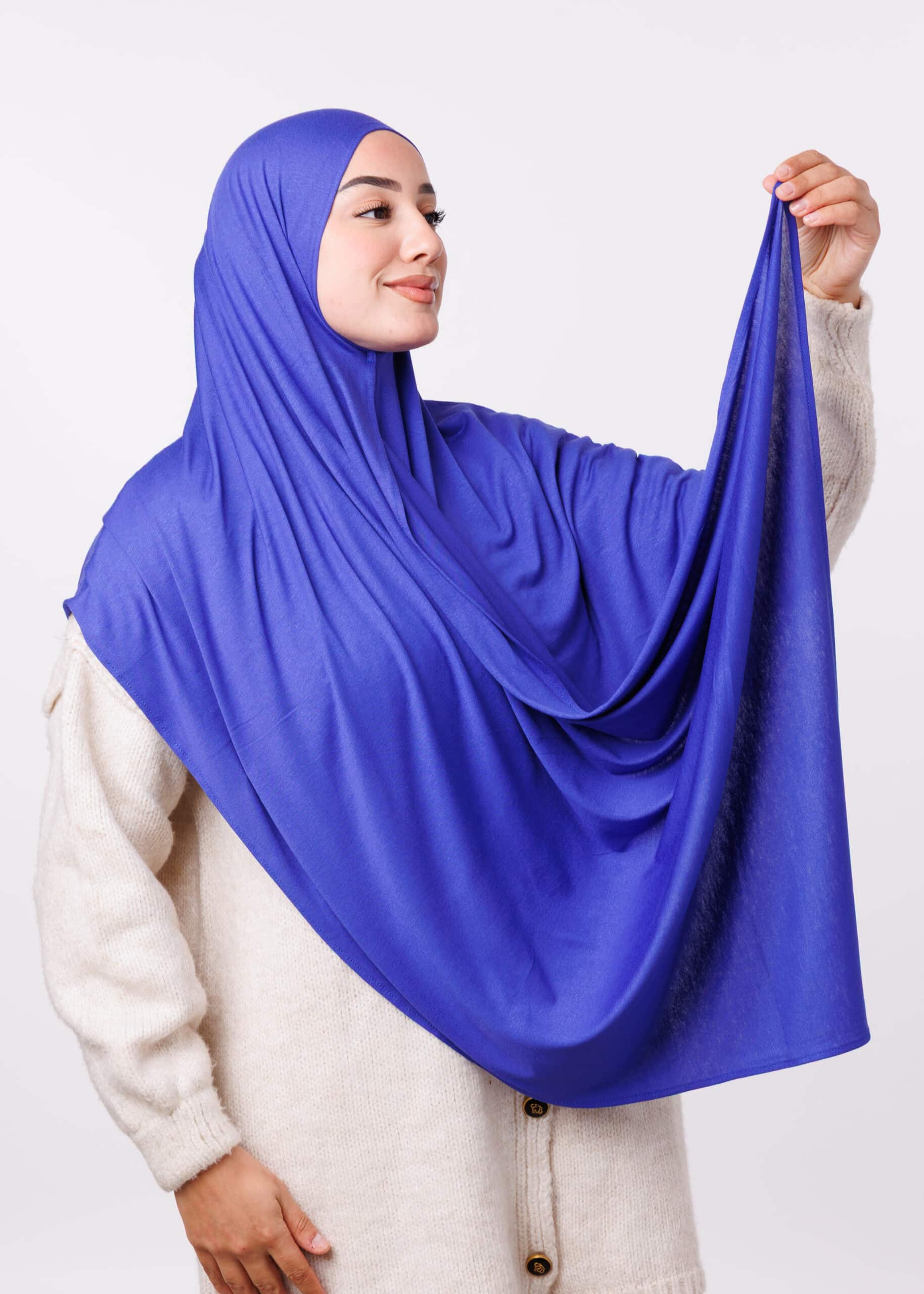 شال ليكرا - أزرق ملكي