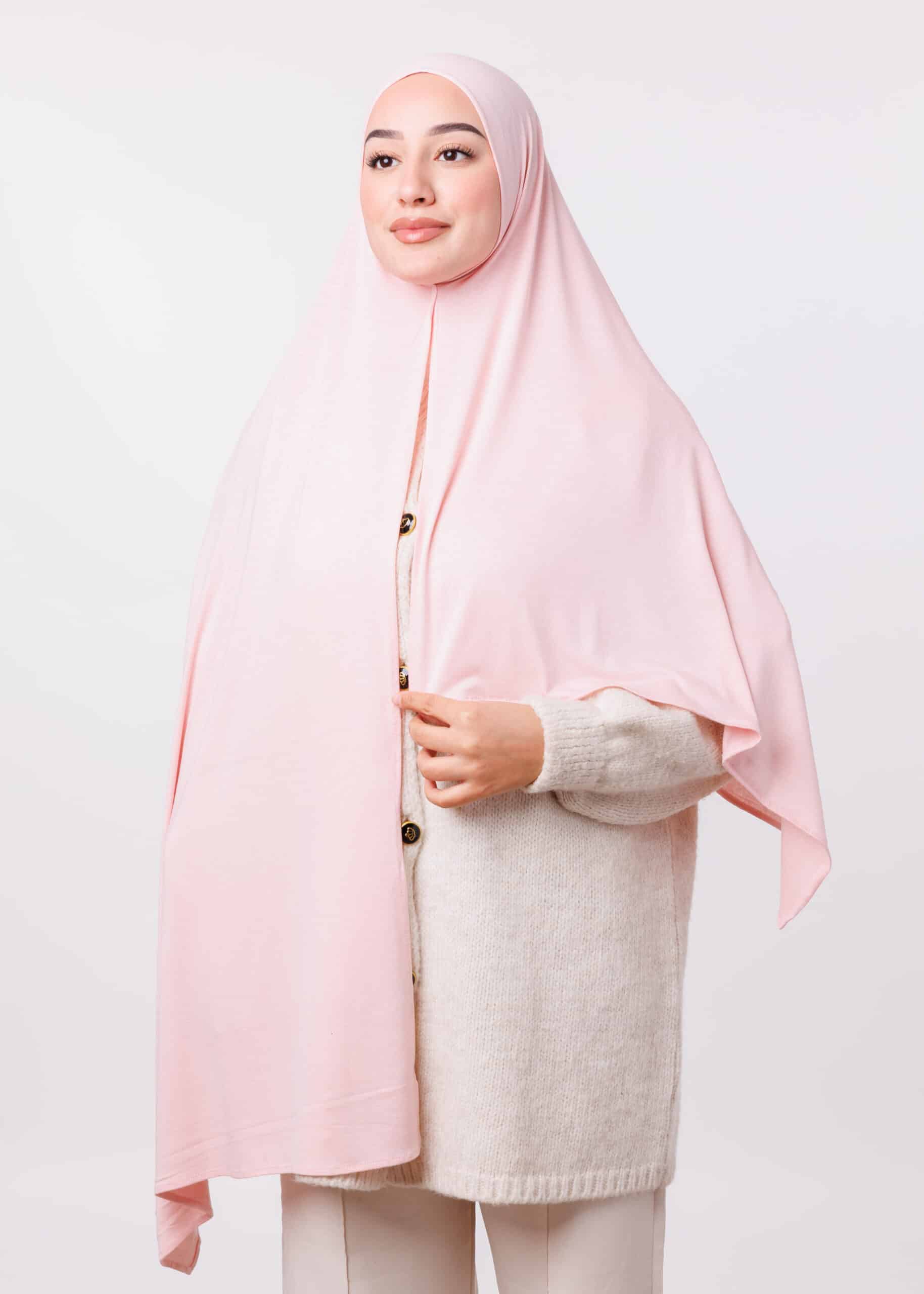 شال ليكرا - وردي باستيل