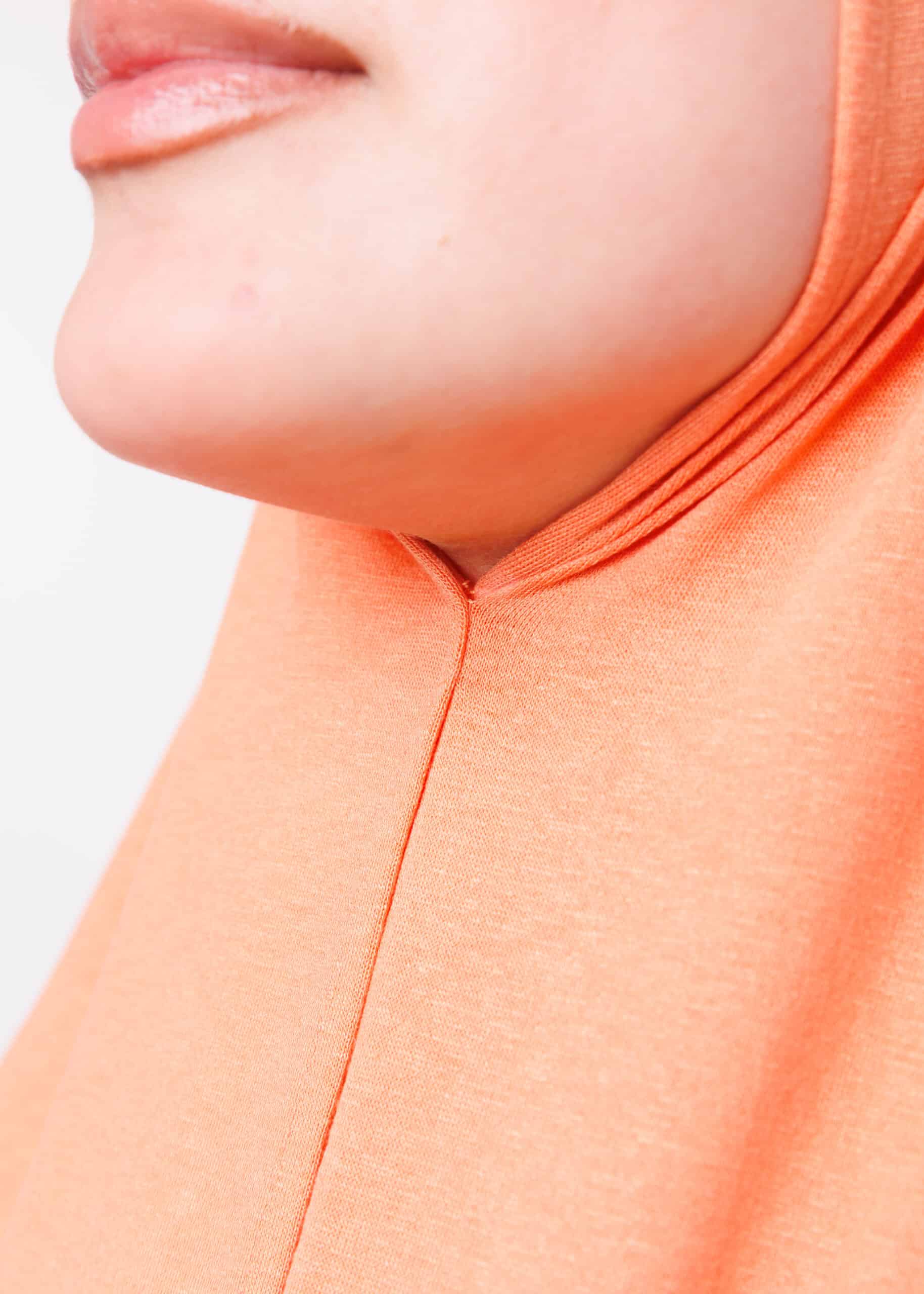 شال ليكرا - برتقالي باستيل