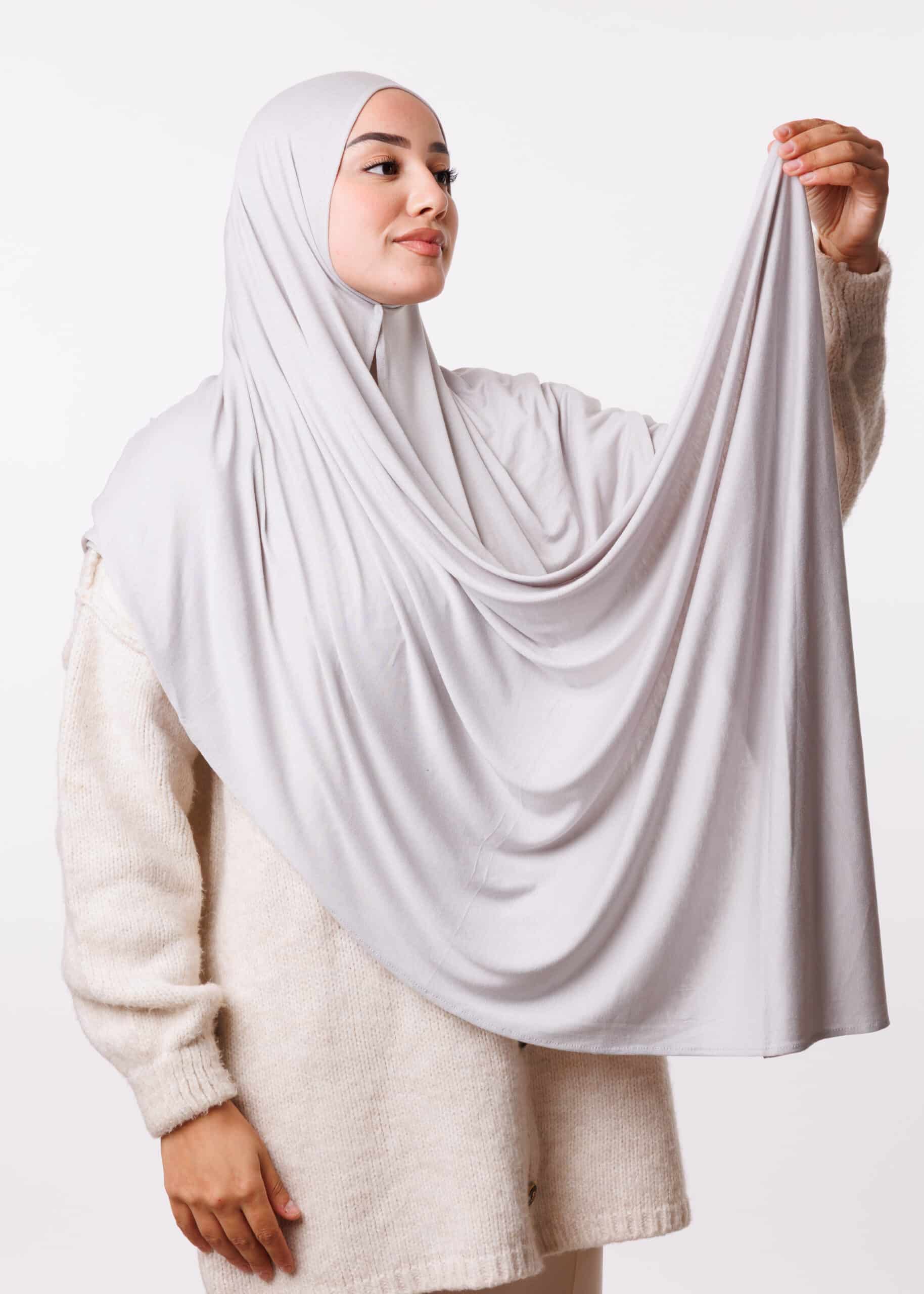 شال ليكرا - رمادي فاتح