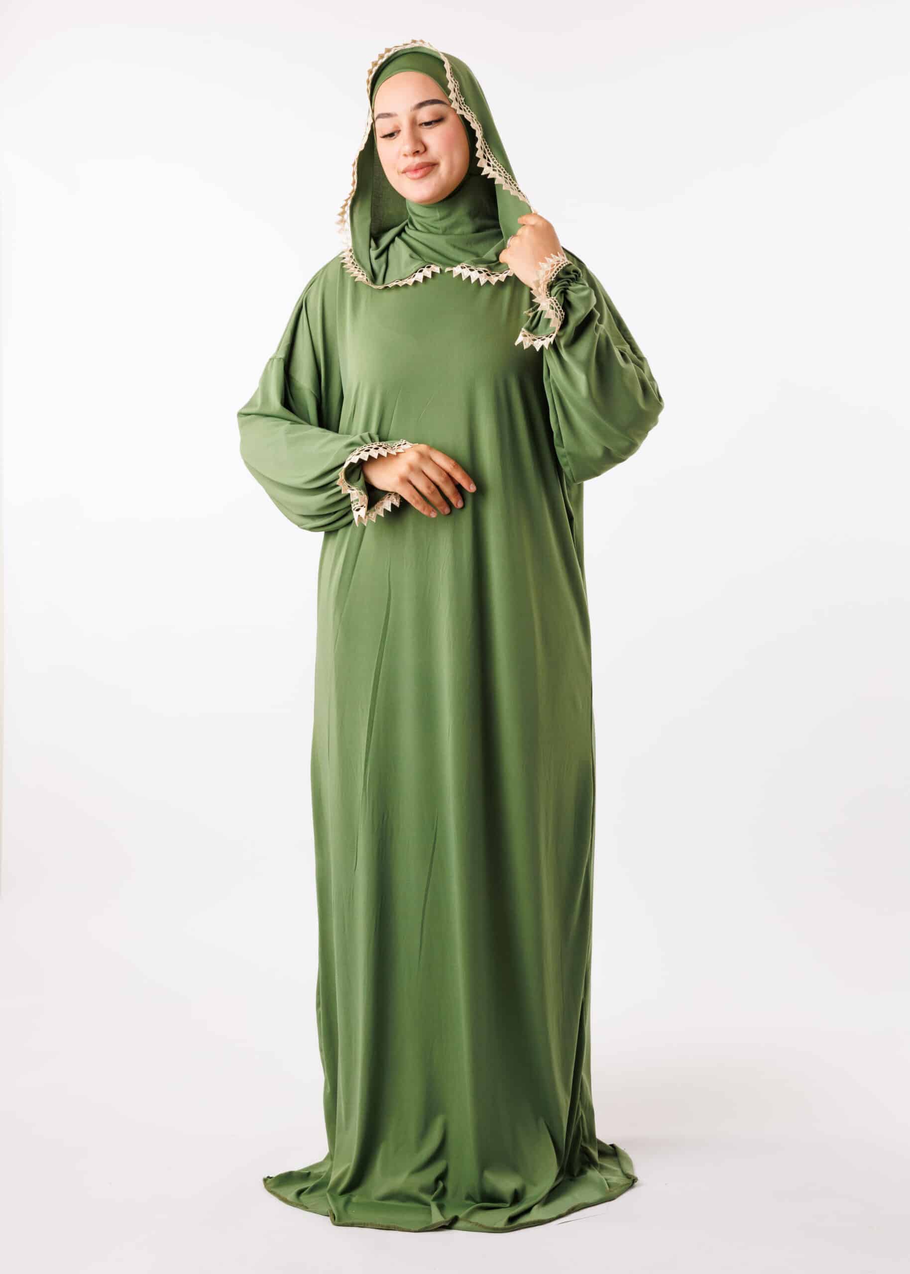 عباية الصلاة بالبوني نينجا - أخضر عسكري