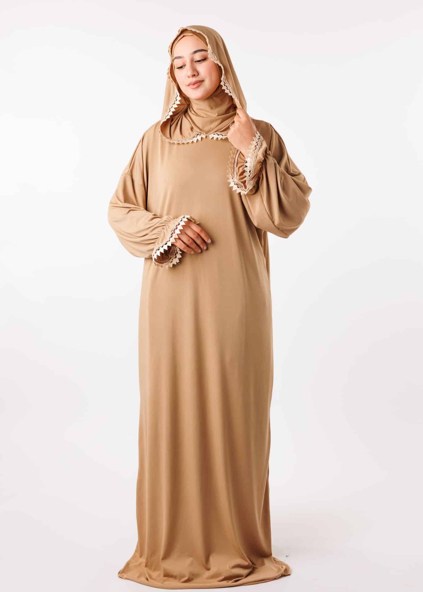 عباية الصلاة بالبوني نينجا - بيج داكن