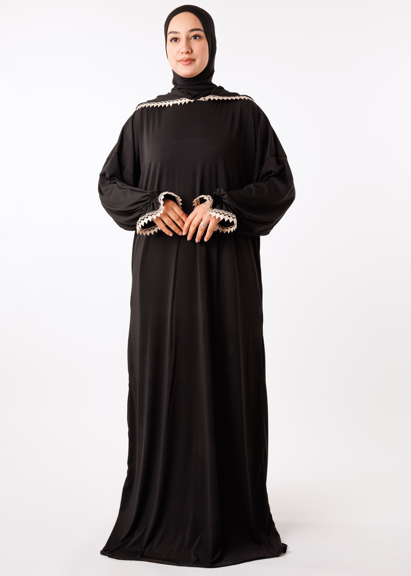 عباية الصلاة بالبوني نينجا - أسود