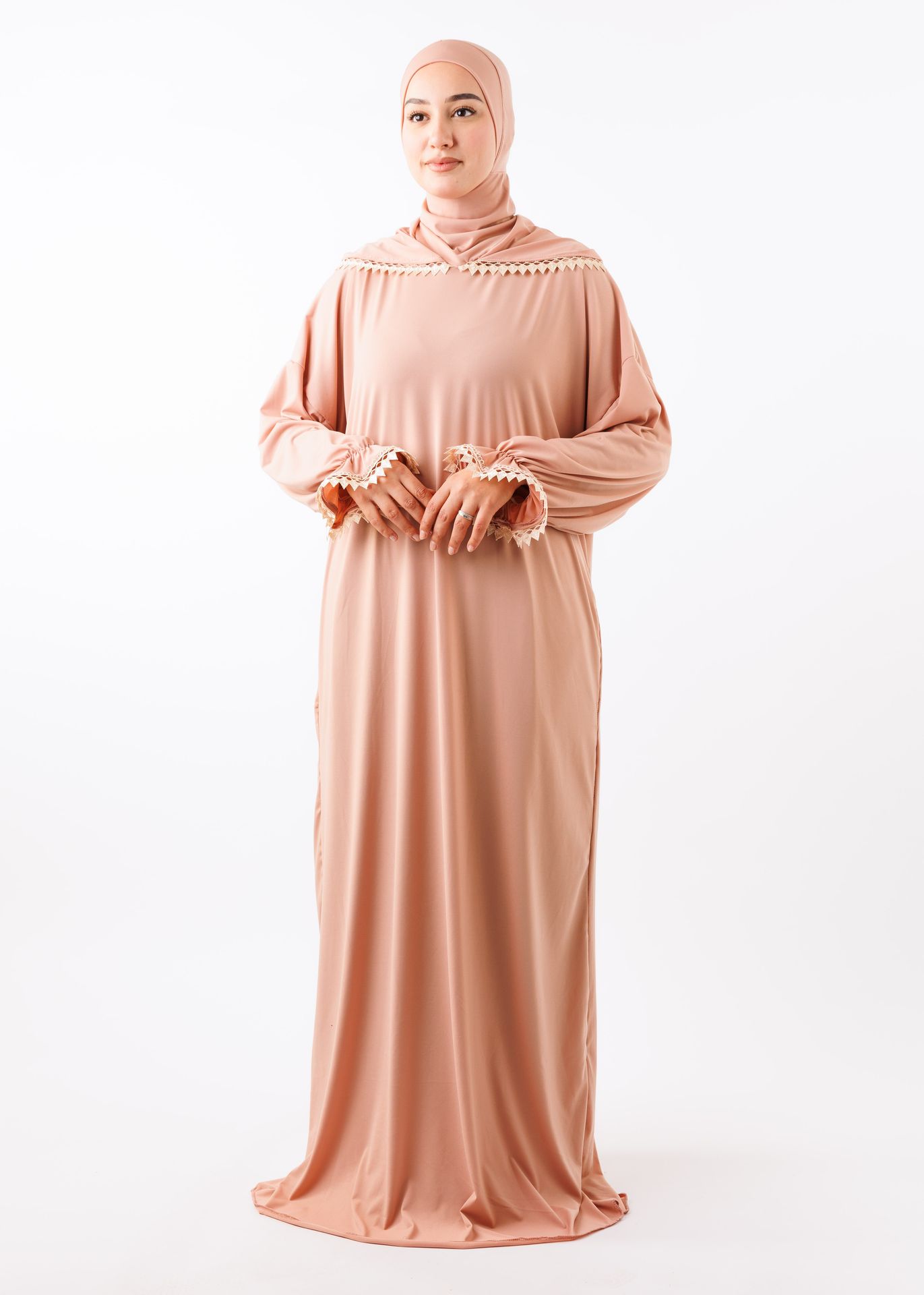 عباية الصلاة بالبوني نينجا - وردي