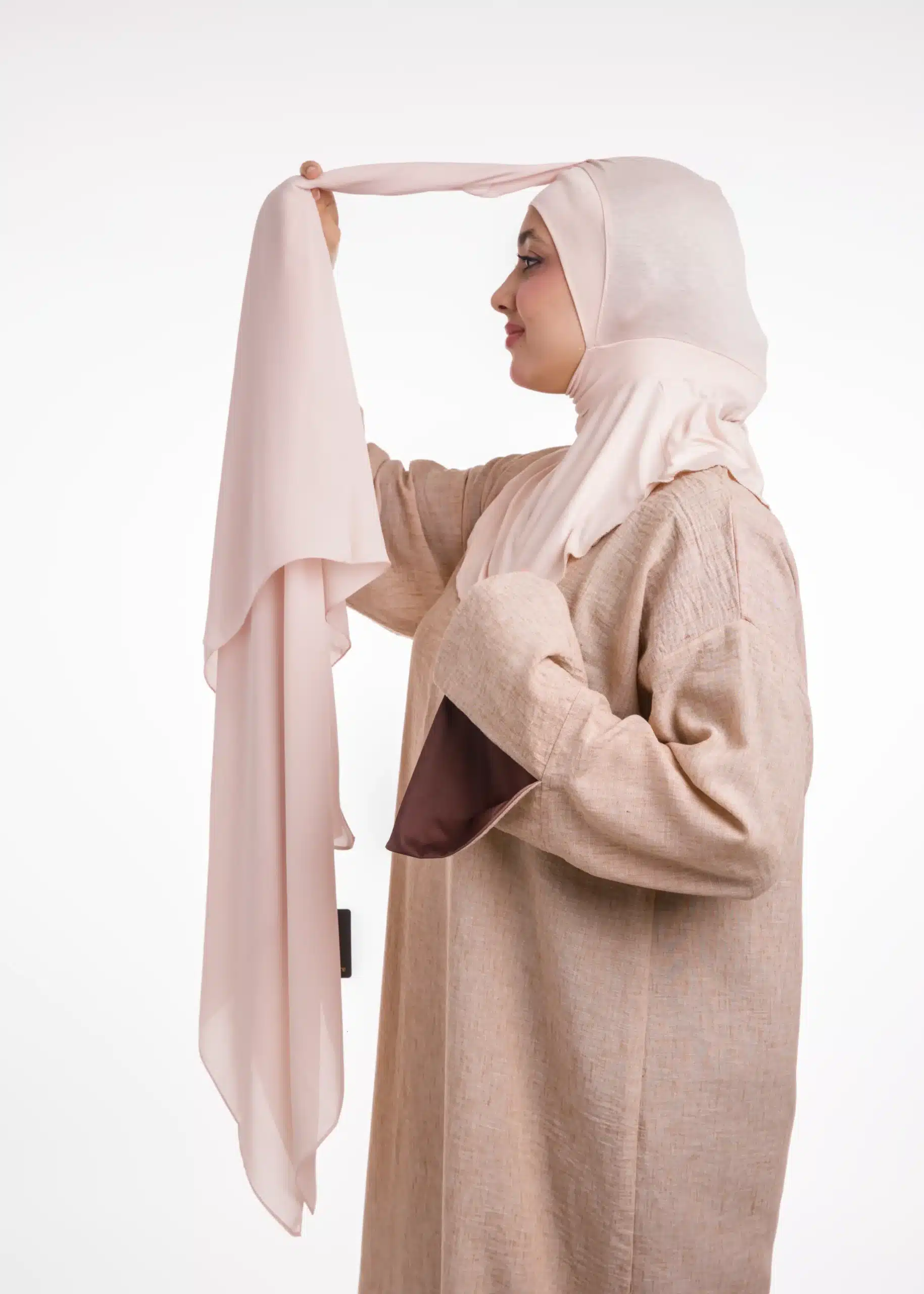 شال كريب حريري بالبوني "النينجا" - بيج غوز